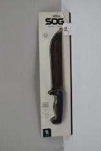 SOG Jungle Canopy Fixed Blade Knife w/Sheath; 15-1/2" OAL, 10" Blade; New