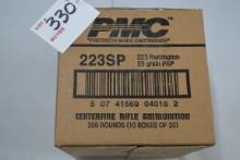 10 Boxes - PMC Bronze .223 Rem. 55 gr. PSP; 20 Rds./Box; 10 Boxes