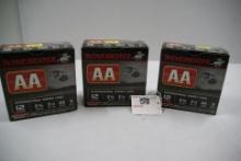 3 Boxes - Winchester AA 12 Ga. 2-3/4" 9-Shot Target Loads; 25 Rds./Box; 3xBID
