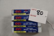 4 Boxes - CCI .38 SPL/.357 9-Shot 100 gr.; 10 Rds./Box; 4xBID