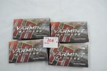 4 Boxes - Hornady Varmint Express .22-250 Rem. 55 gr. V-Max; 20 Rds./Box; 4xBID