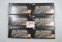 6 Boxes - CCI Blazer 9m Luger 124 gr. FMJ; 50 Rds./Box; 6xBID