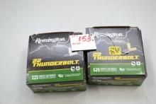 2 Boxes - Remington Thunderbolt .22 LR 40 gr. Cartridges; 525 Rds./Box; 2xBID