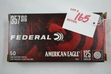 1 Box - Federal American Eagle .357 Sig 120 gr. FMJ; 50 Rds./Box