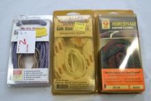 3 - Bore Snakes for Rifle or Shotgun; 3xBID