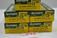 5 Boxes - Remington Core-Lokt .32 Win. SPL 170 gr. SP; 20 Rds./Box; 5xBID