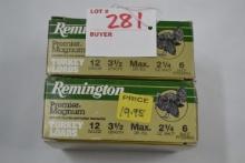 2 Boxes - Remington Turkey Load 12 Ga. 3-1/2" 6-Shot Shells; 10 Rds./Box; 2xBID