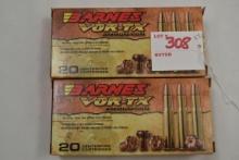 2 Boxes - Barnes Vor-TX .30-30 Win. 150 gr. TSX FN; 2xBID
