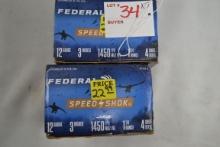 3 Boxes - Federal Speed Shok 12 Ga. 3" No. 4 Shot Steel Shot; 25 Rds./Box; 3xBID