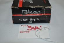 1 Box - CCI Blazer .40 S&W 165 gr. FMJ; 50 Rds./Box