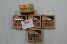 5 Boxes - Hornady Critical Defense 9x18 Makarov 95 gr. FTX; 25 Rds./Box; 5xBID