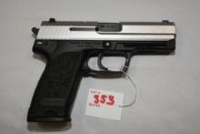 H-K USP .45 ACP Cal. Semi-Auto Double Action Pistol w/SS Slide, Night Sights, 2-10 Rd. Magazines, Fa
