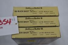 3 Boxes - Sellier & Bellot 12 Ga. 00 Buckshot; 10 Rds./Box; 3xBID