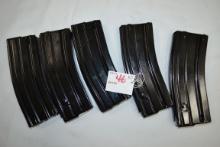5 - AR15 30 Rd. Steel Magazines; New; 5xBID