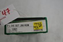 RCBS .260 Rem. Die Set; Like New