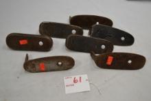 1 Lot of 7 Metal Butt Plates including Mauser Rifle and U.S. Rifle