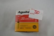 Aguila .22 LR Super Extra 40 gr. HVSP ; 500 Rds.