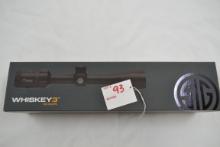 Sig Sauer Whiskey3 Model SOW33202 3-9x40mm Scope w/1" Mounts; NIB
