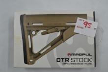 Magpul FDE CTR Stock for Milspeck AR Buffer Tube; NIB