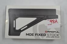 Magpul Black MOE Fixed Stock for Milspeck AR Buffer Tube; NIB