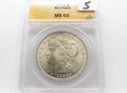 Morgan $ 1921 ANACS MS65