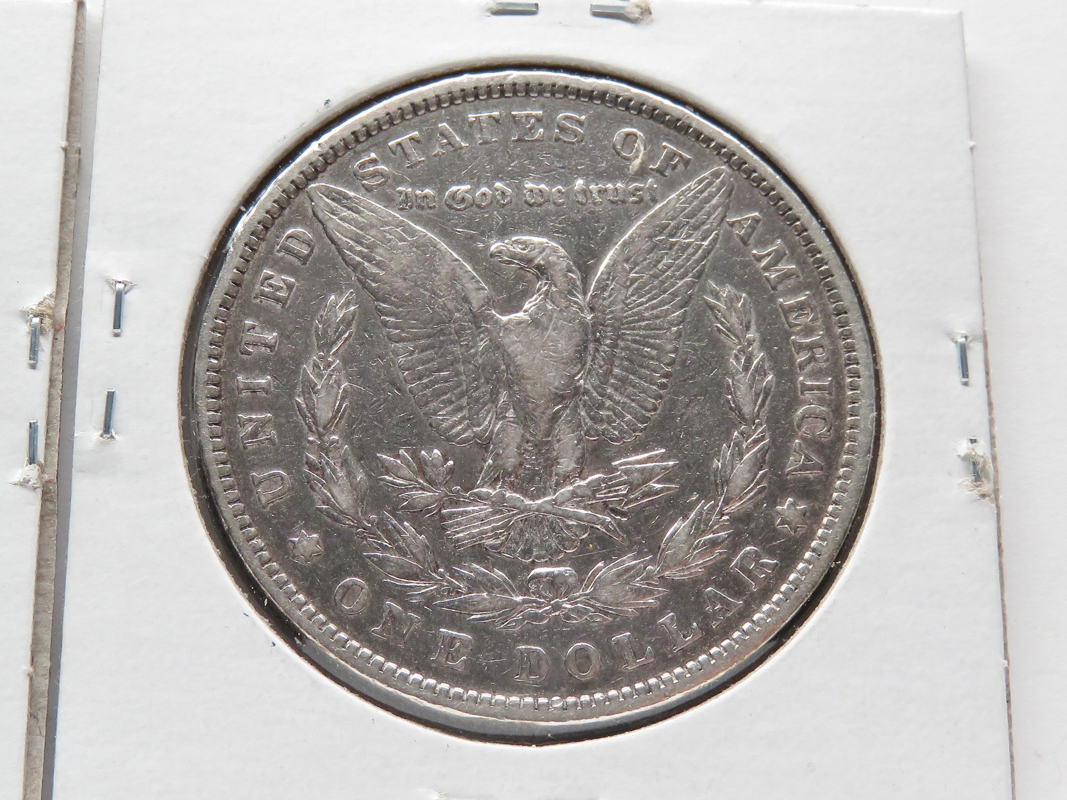 3 Morgan $: 1881 VG, 1882-O VG, 1883 F details problems