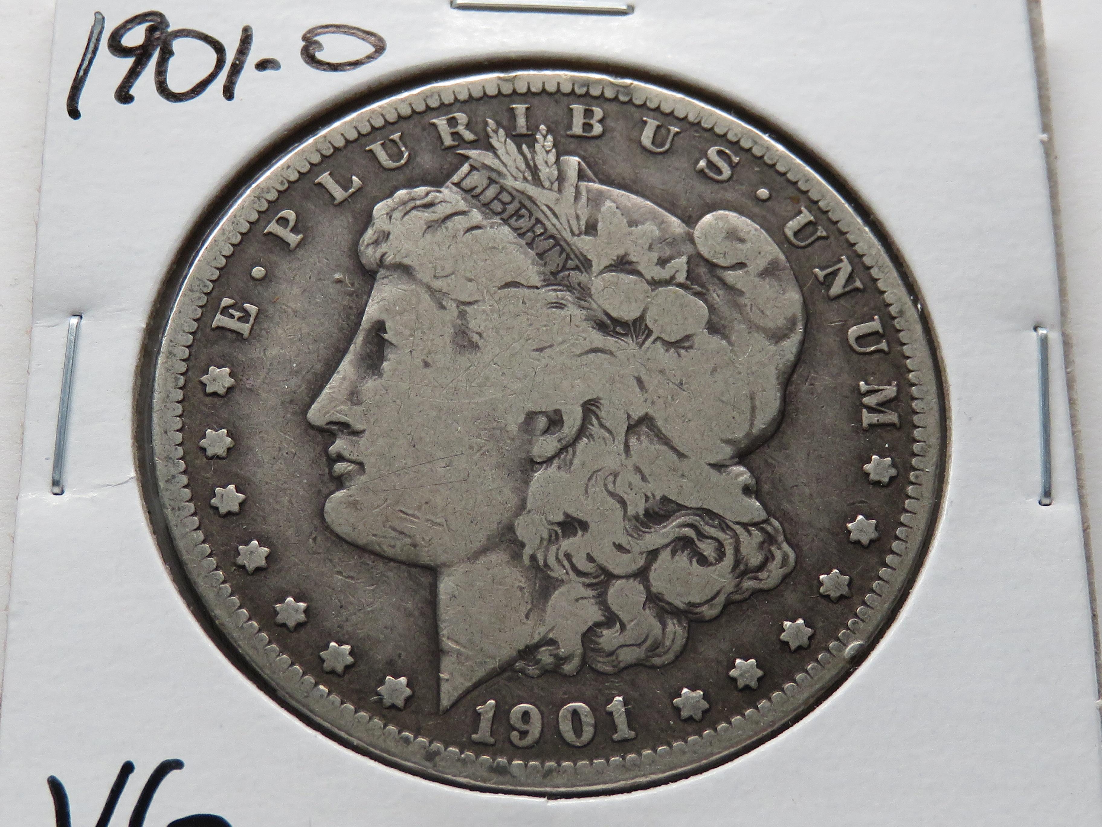 2 Morgan $: 1900-O VF, 1901-O VG
