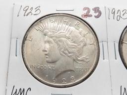 2-1923 Peace $ Unc