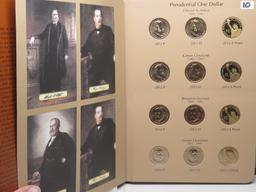 Dansco Presidential $ Album, 2012-2014, 27 BU & PF Coins from Mint/PF Sets handled with gloves.