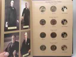 Dansco Presidential $ Album, 2012-2014, 27 BU & PF Coins from Mint/PF Sets handled with gloves.