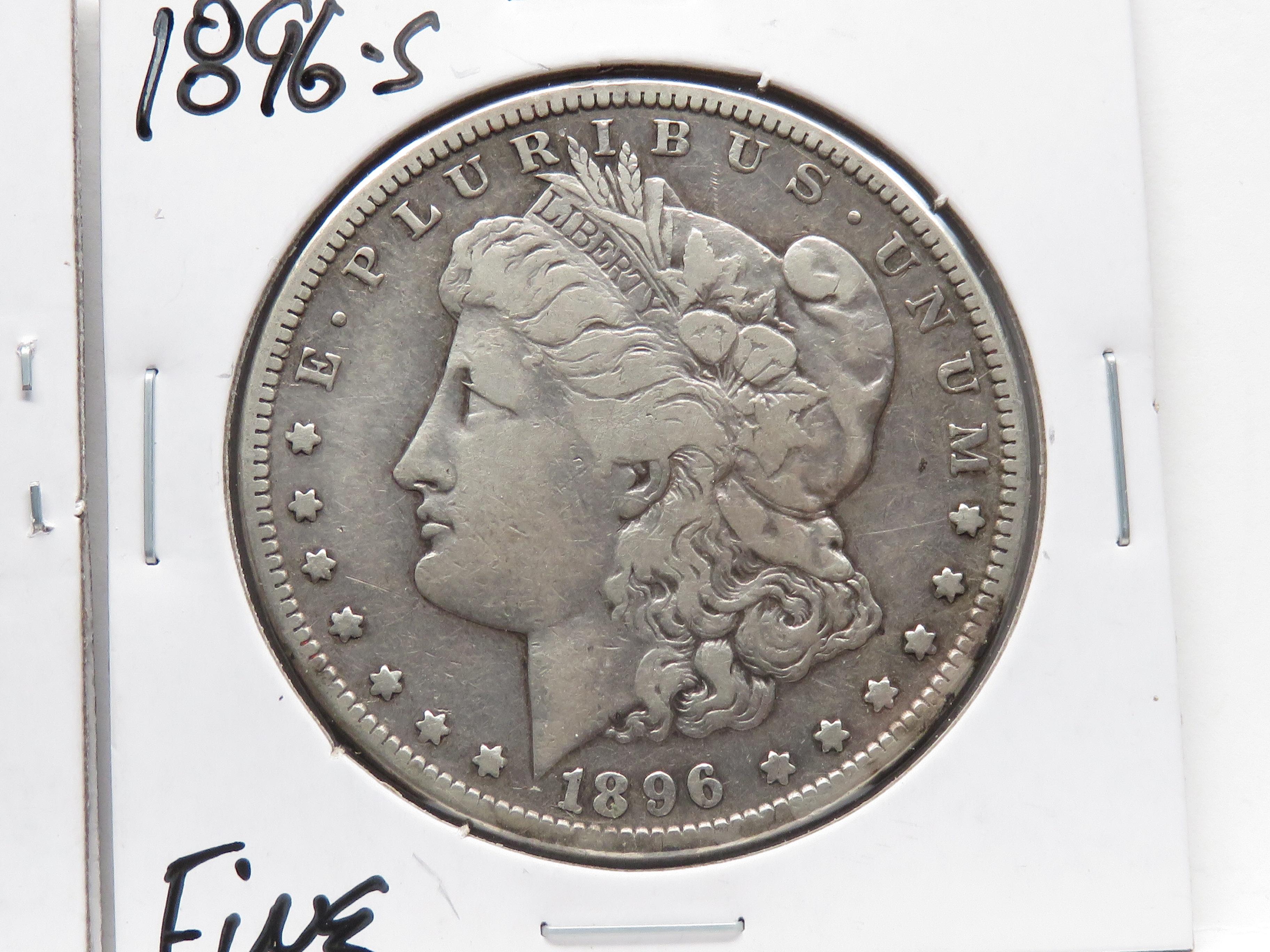2 Morgan $: 1894-O VF better date, 1896S Fine