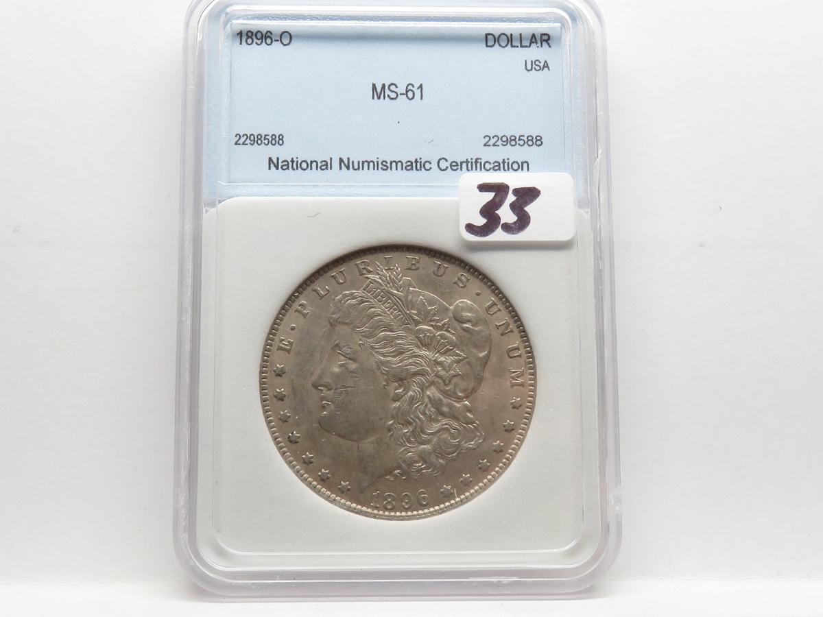 Morgan $ 1896-O NNC MS61 (Hard date in better grades)
