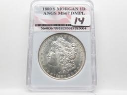 Morgan $ 1880S ANGS MS67 DMPL