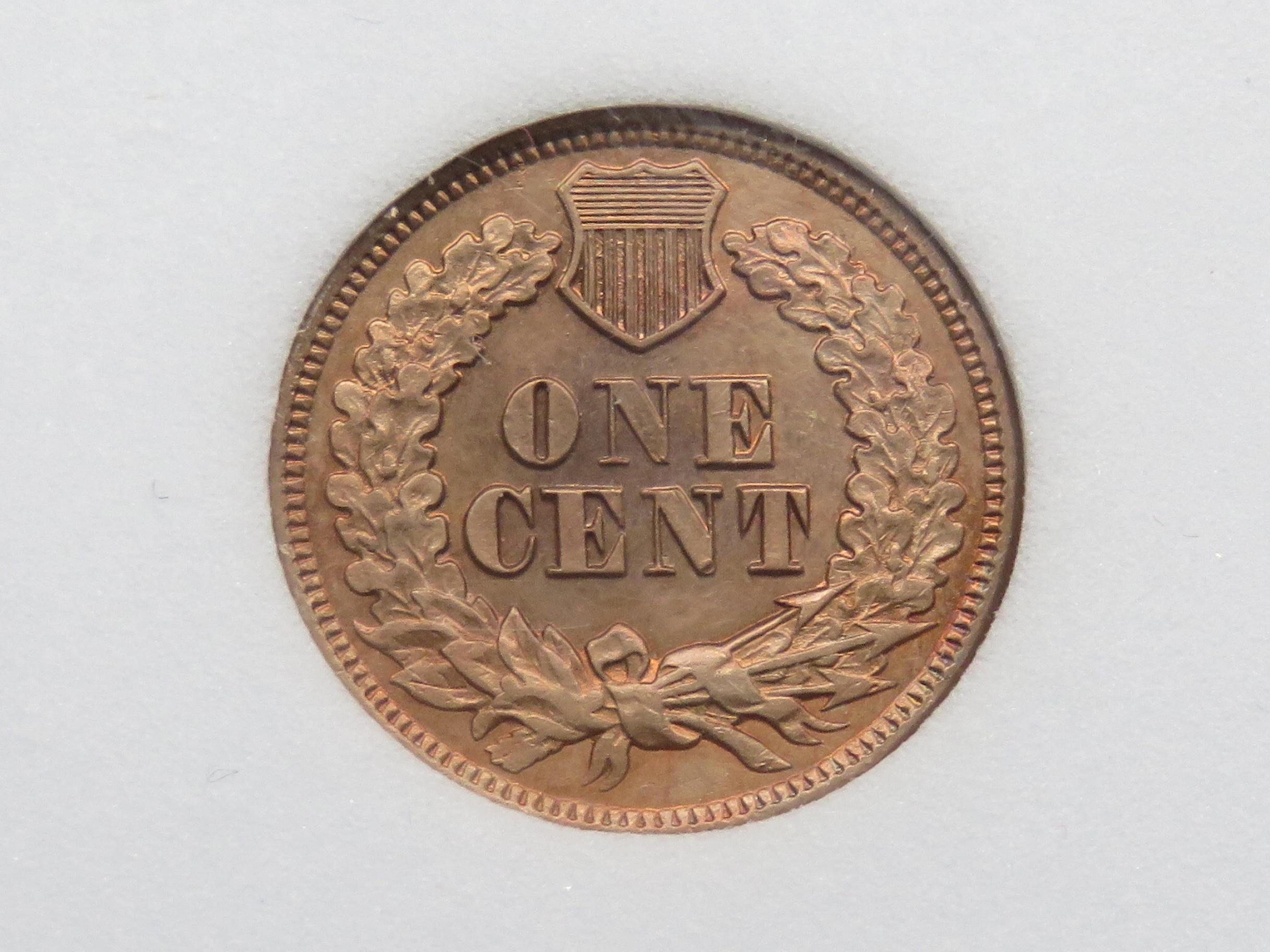 Indian Cent 1864 CN NNC MS62