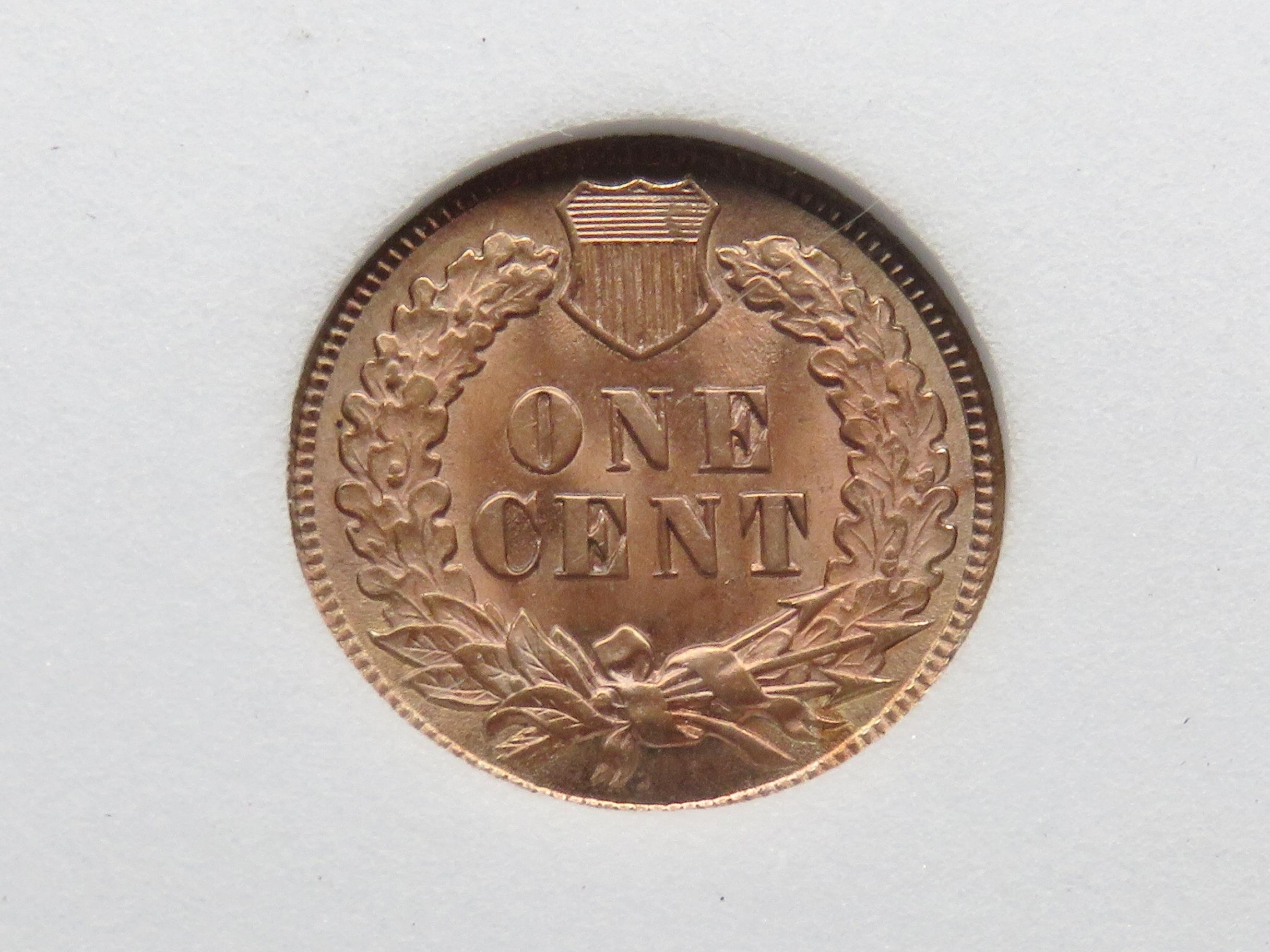 Indian Cent 1901 NNC MS65 RB