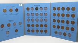 Whitman Flying Eagle/Indian Cent Album, 40 Coins some problems: 3 FE (57, 58SL, 58LL); 37 Indian (59