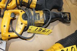 (2) DeWalt DW311 VW reciprocal saw.