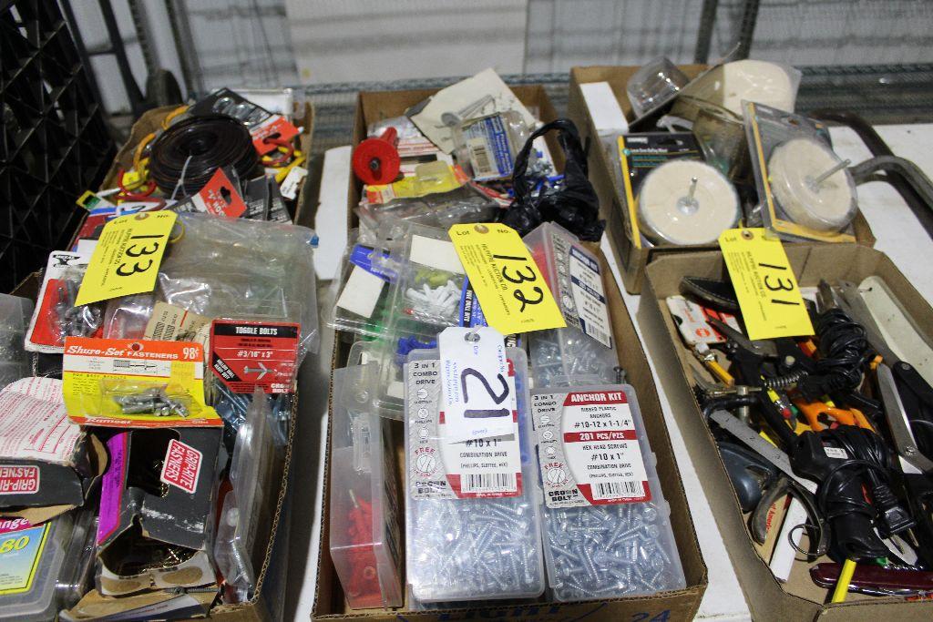 Box of screws, fasteners, etc.