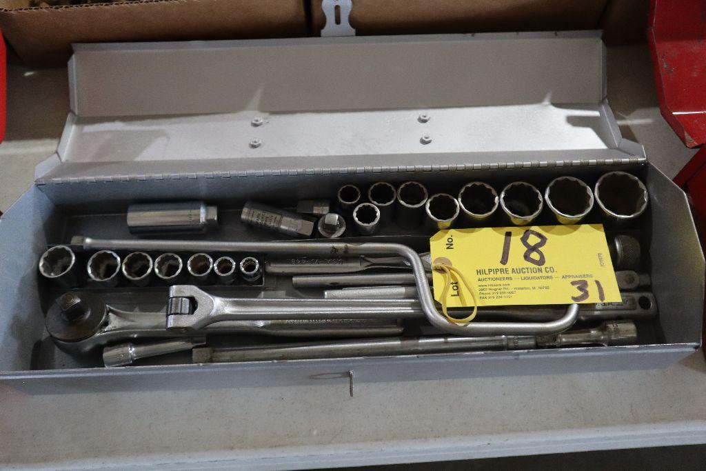 Sockets, breaker bar, extensions, etc.