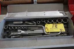 Sockets, breaker bar, extensions, etc.