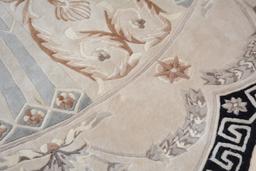 96" Round Silk Carpet