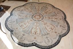 96" Round Silk Carpet