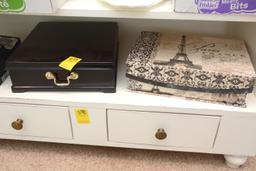 Decor On Bottom Shelf
