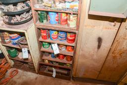 Cabinet and Contents:  Hardware, Screws, Bolts, Nuts