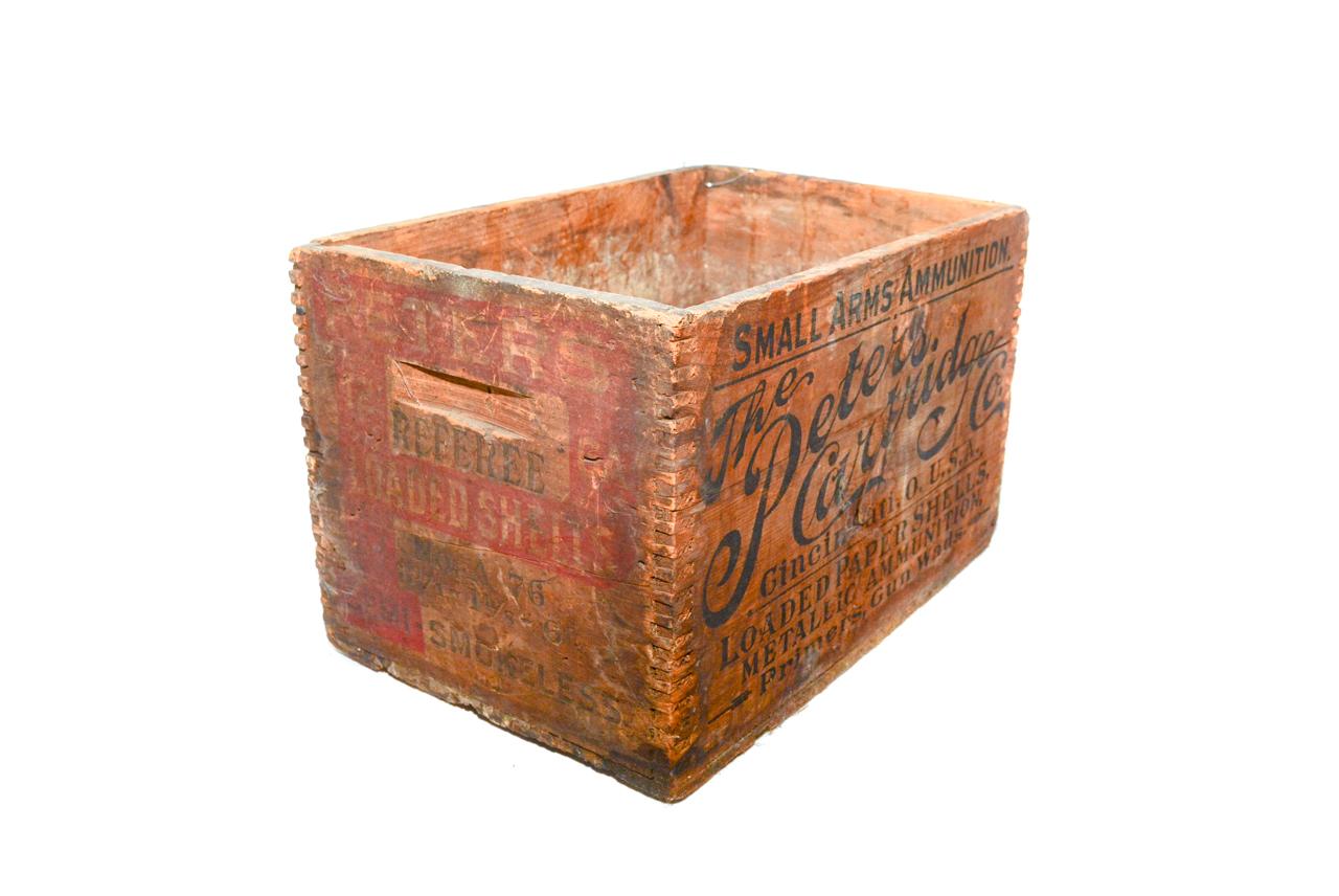 Peters Cartridge Co. Stencil Ammo Box