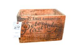 Peters Cartridge Co. Stencil Ammo Box