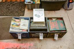 (3) Crates of Mechanics Manuals; Farm Books; Gas Engine Books