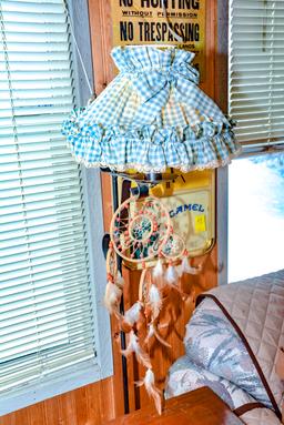 Floor Lamp & Dream Catcher
