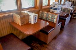 (5) 2-Person Booth along wall in Main Room