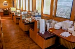 (5) 2-Person Booth along wall in Main Room